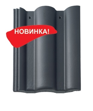 Цементно-песчаная черепица Braas Графит Таунус Braas