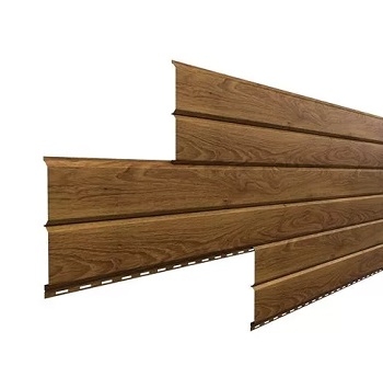 Металлический сайдинг Lбрус 15х240 ECOSTEEL Мореный Дуб