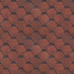 Гибкая финская черепица Shinglas Соната Красный
