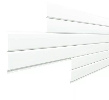 Металлический сайдинг Lбрус 15х240 NormanMP RAL 9003
