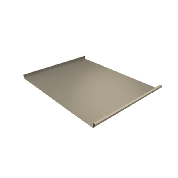 Фальц двойной стоячий 0,5 Satin с пленкой на замках RAL 1015 светлая слоновая кость