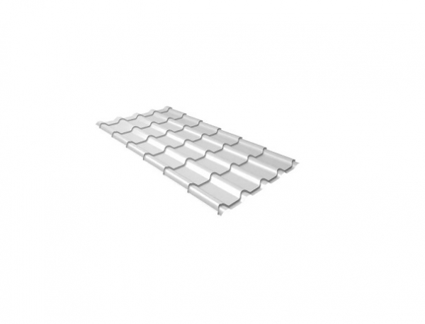 Металлочерепица Квинта плюс 0,5 Satin RAL 9003 Сигнальный белый