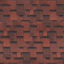 Гибкая финская черепица Shinglas Аккорд Красный