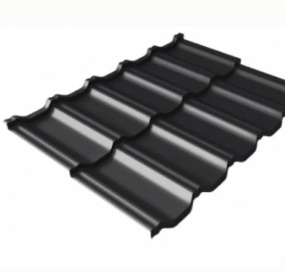 Металлочерепица Kvinta Uno 0,5 Satin RAL 9005 Черный