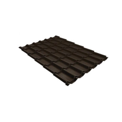 Металлочерепица Классик 0,5 Satin Matt RR 32 Темно-коричневый