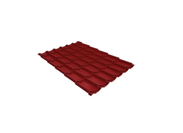 Металлочерепица Классик 0,5 Satin RAL 3011 Коричнево-красный
