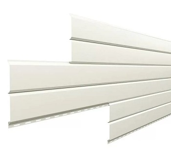 Металлический cайдинг Lбрус 15х240 ПЭП RAL 9002