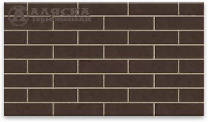 Фасадная термопанель "Аляска" Amsterdam brown