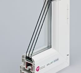 Ð?лаÑ?Ñ?иковое окно Rehau Ð?RILLANT-DESIGN