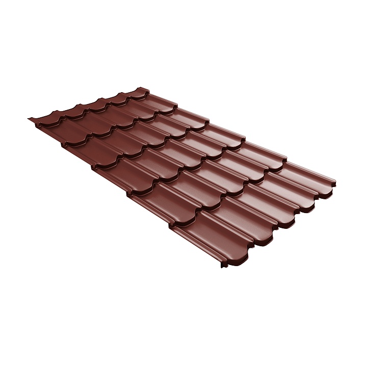ПВ GL Квинта Плюс c 3D резом 0,45 Polyester RAL 3009 Оксидно-красный