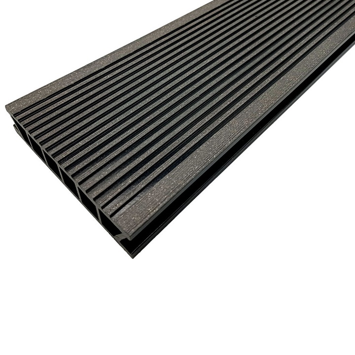 Террасная доска Deckron Classic Color (Шовная) 153*28*4000мм Антрацит