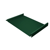 Фальцевая кровля Кликфальц 0,5 Satin Мatt с пленкой на замках RAL 6005 зеленый мох