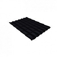 Металлочерепица Квинта плюс 0,5 Satin RAL 9005 Черный