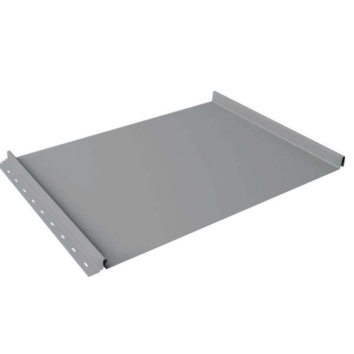 Фальцевая кровля Кликфальц 0,45 Drap TX с пленкой на замках RAL 7004 сигнальный серый