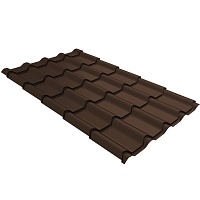 Металлочерепица Камея 0,5 Drap TX RAL 8017 Шоколад