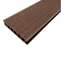 Террасная доска Deckron Woodlike (Шовная) 153*28*4000мм Коричневый