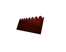 Профнастил С10B фигурный Satin RAL 3009