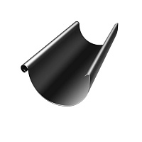 Желоб полукруглый 125 мм 3м Grand Line RAL 9005 (Черный)