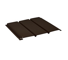 Софит стальной Aquasystem без перфорации Polyester Темно-коричневый RR32
