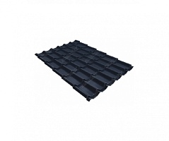 Металлочерепица Классик 0,5 Satin RAL 7024 мокрый асфальт