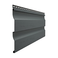 Сайдинг Docke Premium D4,5D (Корабельный брус) Графит
