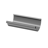 Желоб полукруглый D125 Docke STAL PREMIUM Графит (RAL 7024) 3м