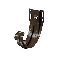 Карнизный кронштейн D125 (штампованный) Docke STAL PREMIUM Каштан (RAL 8017)