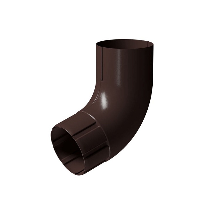 Колено 72⁰ D90 Docke STAL PREMIUM Шоколад (RAL 8019)