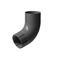 Колено 72⁰ D90 Docke STAL PREMIUM Графит (RAL 7024)