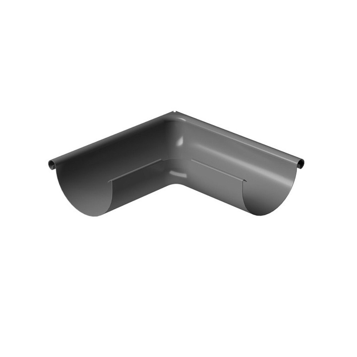 Угол внешний 90⁰ D125 Docke STAL PREMIUM Графит (RAL 7024)