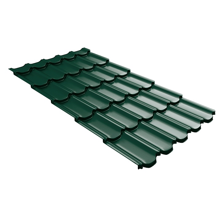 ПВ GL Квинта Плюс c 3D резом 0,45 Drap RAL 6005 Зеленый мох