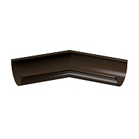 Угол внутренний 135⁰ D125 Docke STAL PREMIUM Каштан (RAL 8017)