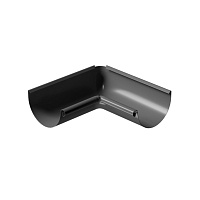 Угол внутренний 90⁰ D125 Docke STAL PREMIUM Графит (RAL 7024)