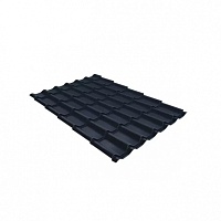 Металлочерепица Классик 0,5 Satin Matt RAL 7024 Мокрый асфальт