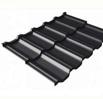 Металлочерепица Kvinta Uno 0,5 Satin RAL 9005 Черный