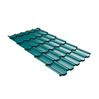 ПВ GL Квинта Плюс c 3D резом 0,45 Polyester RAL 5021 Синяя вода