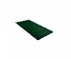 Металлочерепица Квинта плюс 0,5 Satin RAL 6005 Зеленый мох