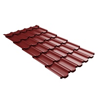 ПВ GL Квинта Плюс c 3D резом 0,45 Polyester RAL 3011 Коричнево-красный