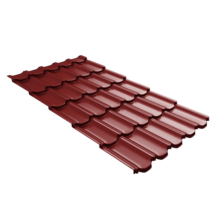 ПВ GL Квинта Плюс c 3D резом 0,45 Polyester RAL 3011 Коричнево-красный