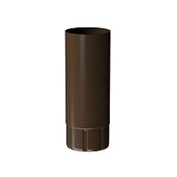 Труба водосточная D90 Docke STAL PREMIUM Каштан (RAL 8017) 1м