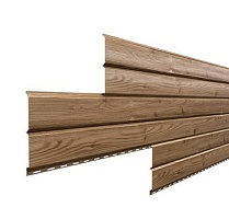 Металлический сайдинг Lбрус 15х240 ECOSTEEL Кедр