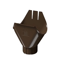 Воронка желоба 125/90 Docke STAL PREMIUM Шоколад (RAL 8019)