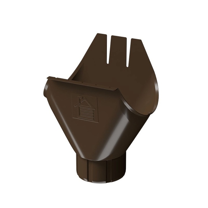 Воронка желоба 125/90 Docke STAL PREMIUM Шоколад (RAL 8019)