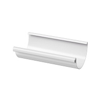 Желоб полукруглый D125 Docke STAL PREMIUM Пломбир (RAL 9010) 3м