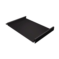 Фальцевая кровля Кликфальц GL 0,5 GreenCoat Pural BT, matt с пленкой на замках RR 32 темно-коричневый (RAL 8019 серо-коричневый)