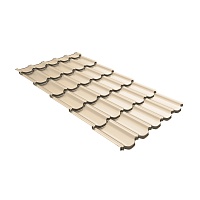 ПВ GL Квинта Плюс c 3D резом 0,45 Polyester RAL 1015 Светлая слоновая кость