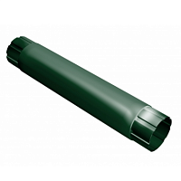 Труба круглая соединительная 90 мм 1м Grand Line RAL 6005 (Зеленый мох)