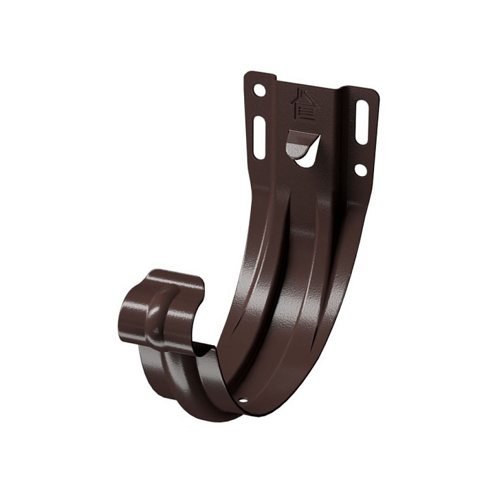 Карнизный кронштейн D125 (штампованный) Docke STAL PREMIUM Шоколад (RAL 8019)
