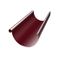 Желоб полукруглый Grand Line Optima 125мм 3м RAL 3005 (Красное вино)