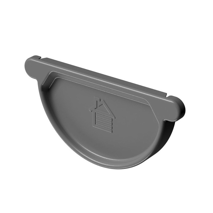 Заглушка желоба D125 Docke STAL PREMIUM Графит (RAL 7024)